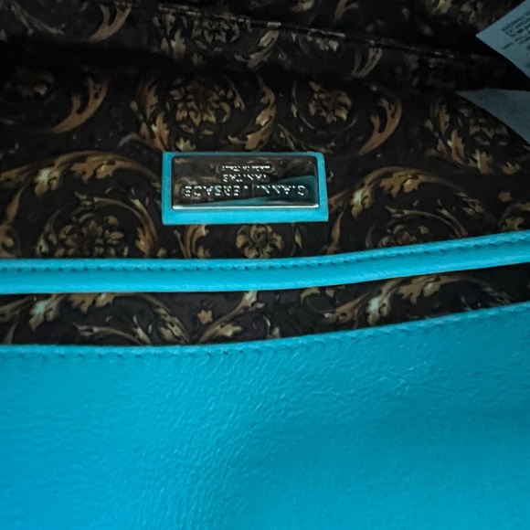 Versace Blue Vanitas Barocco Nappa Leather Handbag - Picture 3 of 5